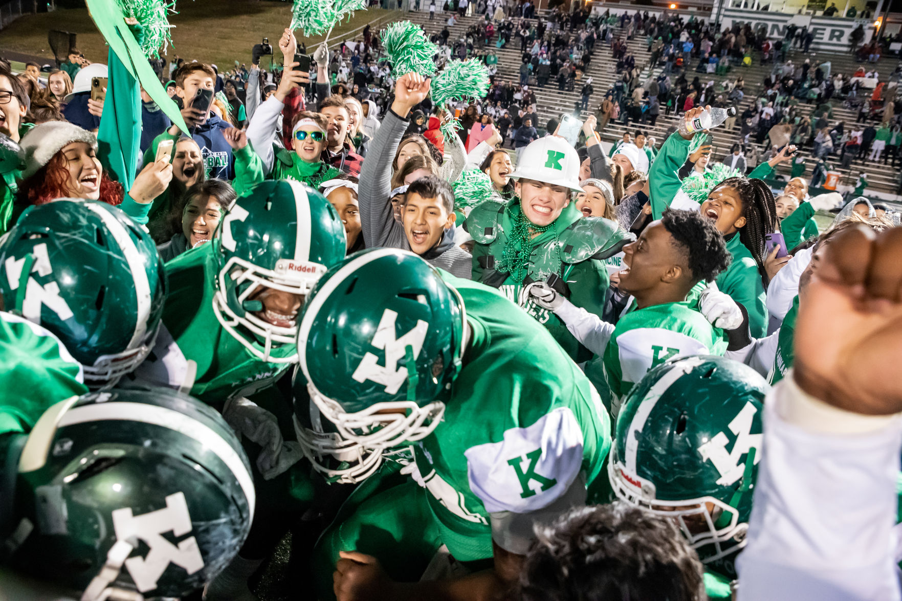 the annual Battle of the Bell high school football game